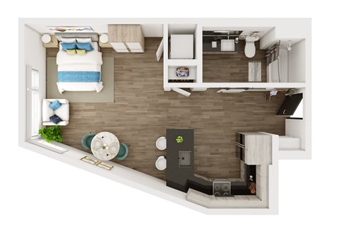 CLEAT, Studio, 1 Bath at Marina Square, Bremerton, WA